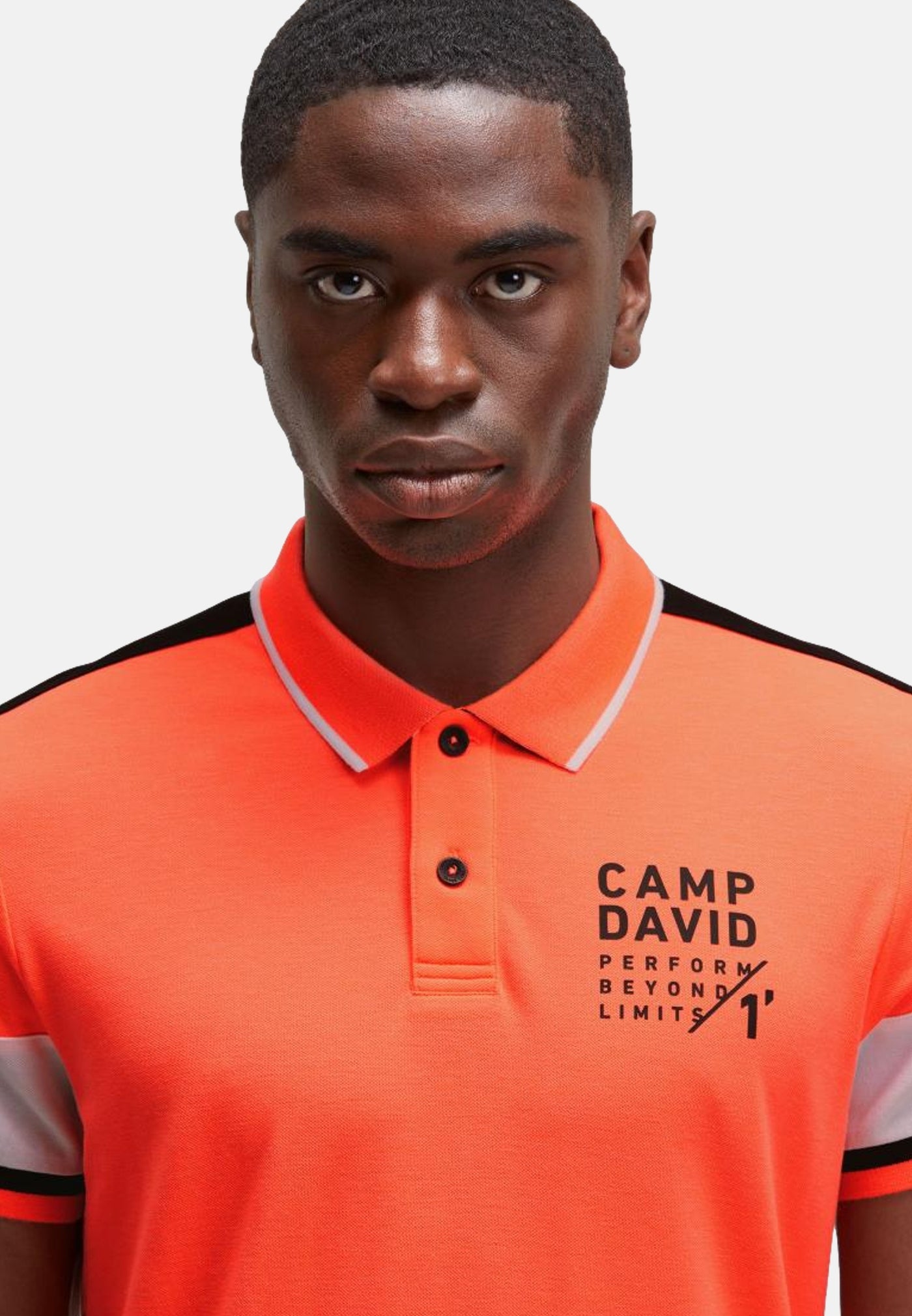 Camp David Keep Focused Kurzarmshirt mit Polokragen