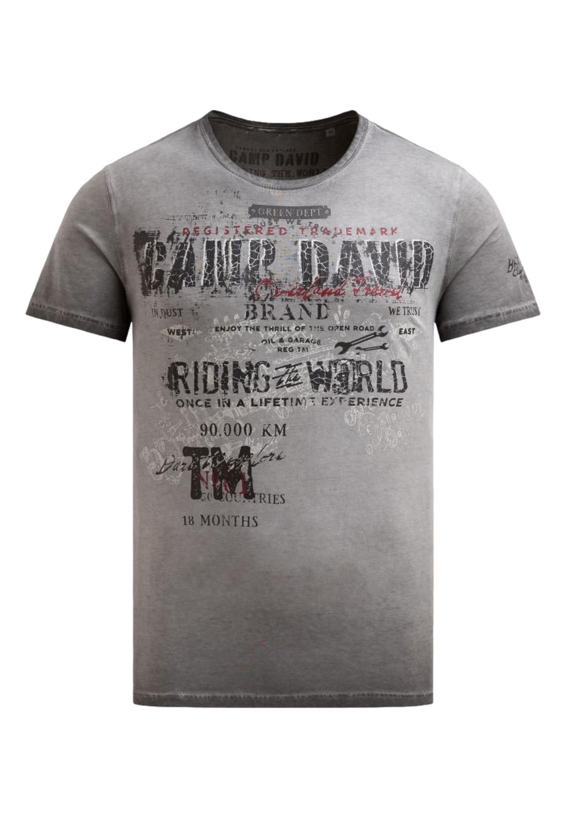 Camp David Riding The World I Kurzarmshirt