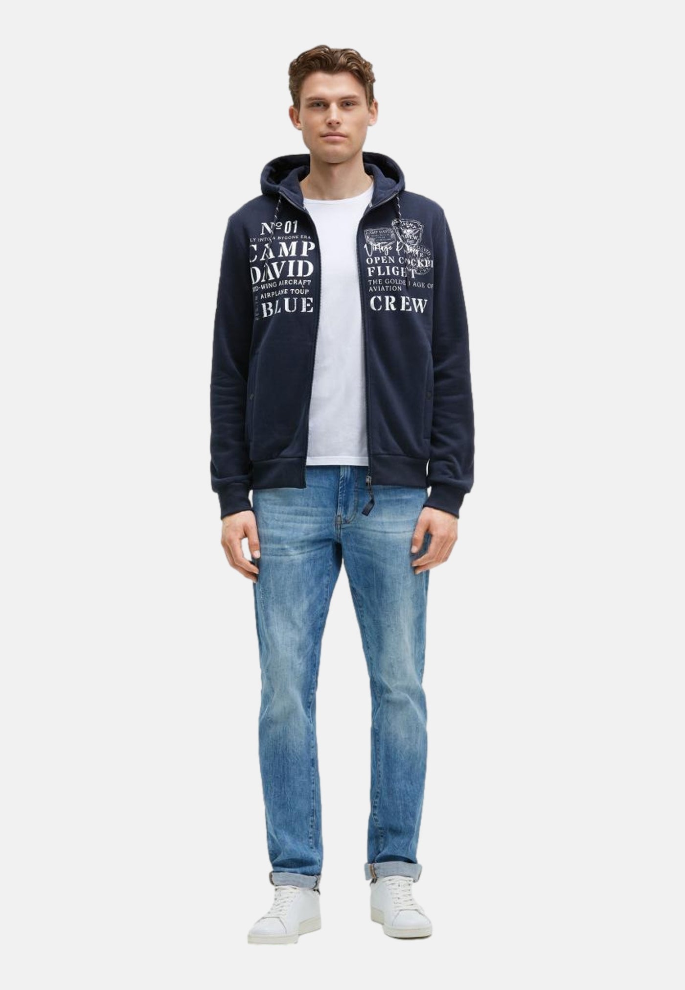 Camp David Airplane Tour II Kapuzensweatjacke
