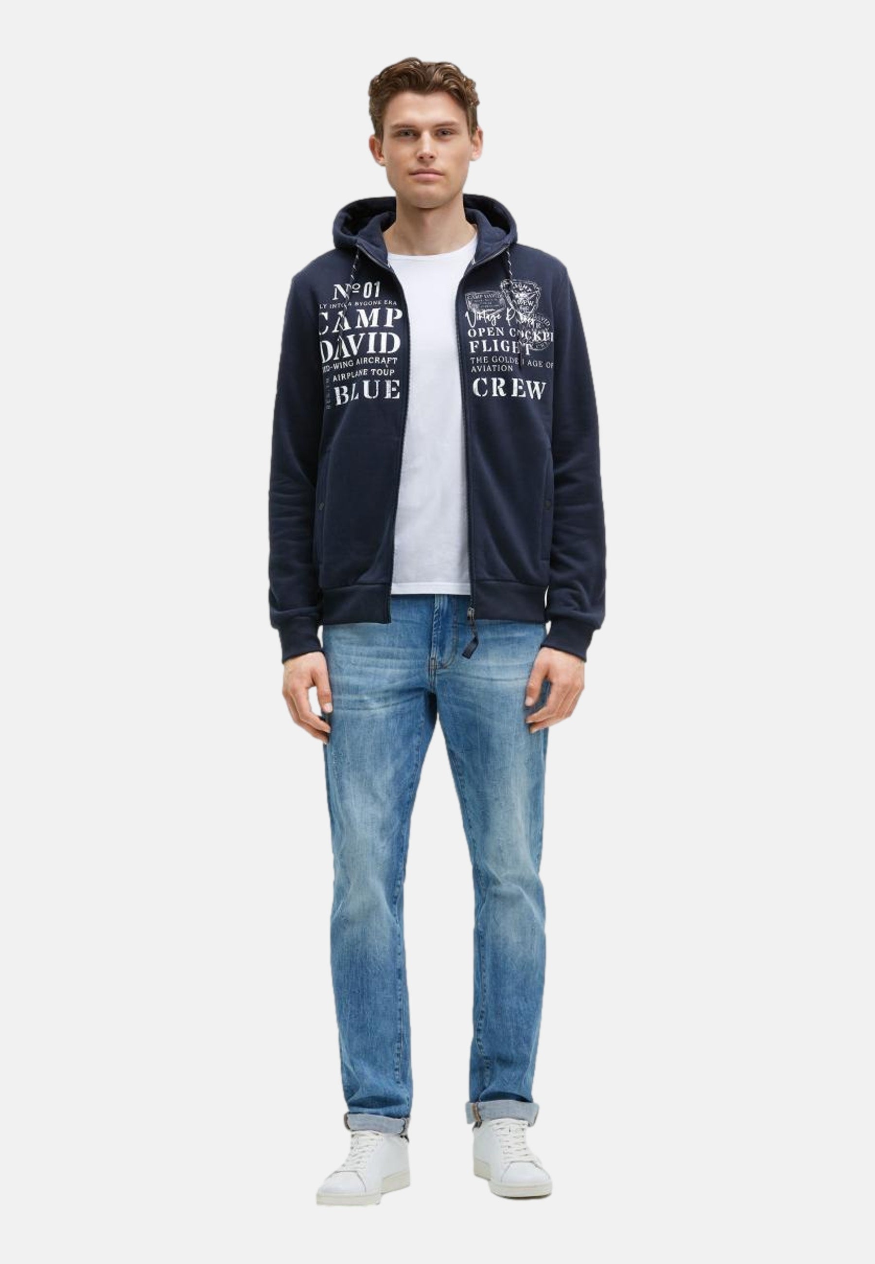 Camp David Airplane Tour II Kapuzensweatjacke