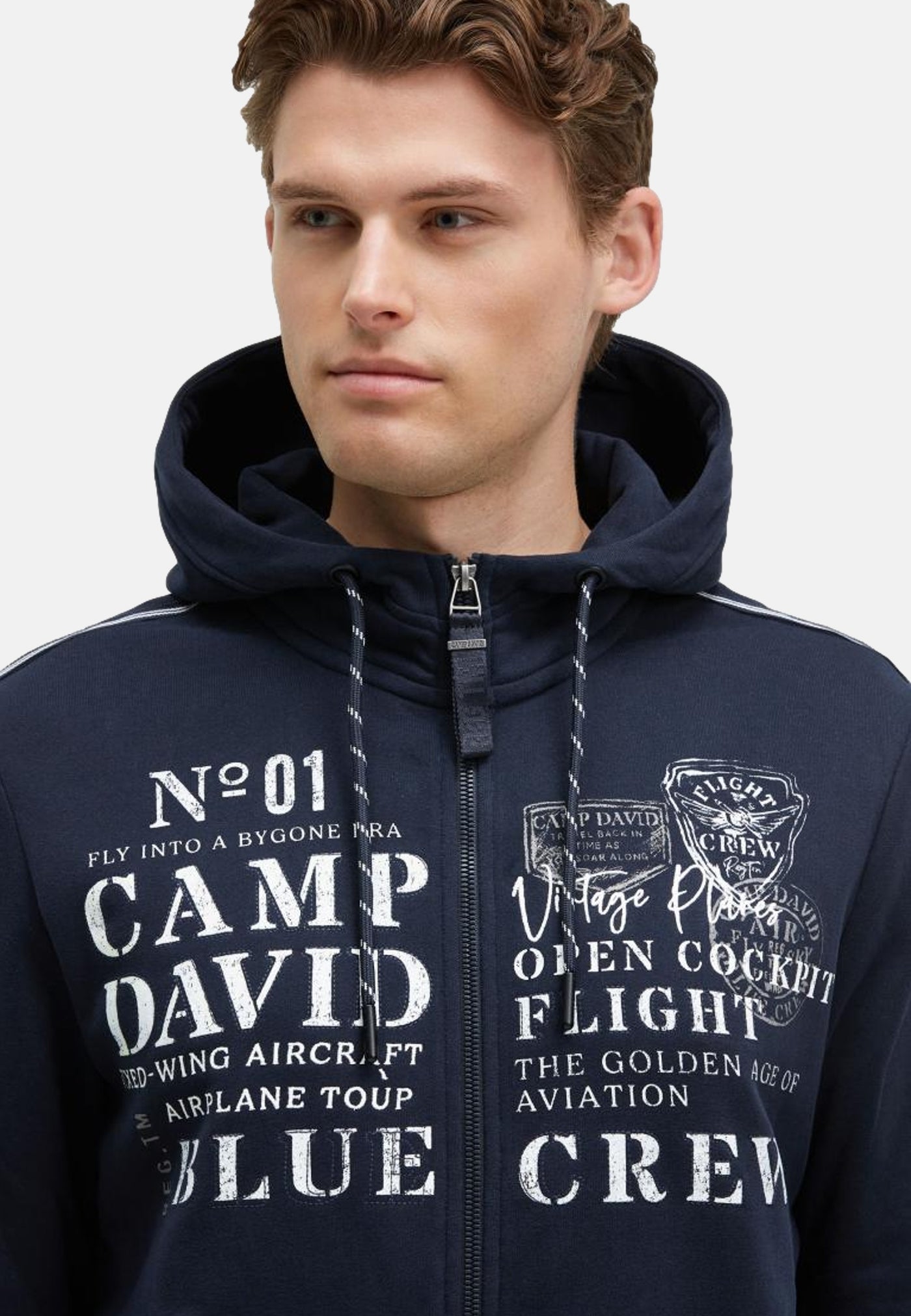 Camp David Airplane Tour II Kapuzensweatjacke