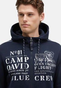 Camp David Airplane Tour II Kapuzensweatjacke
