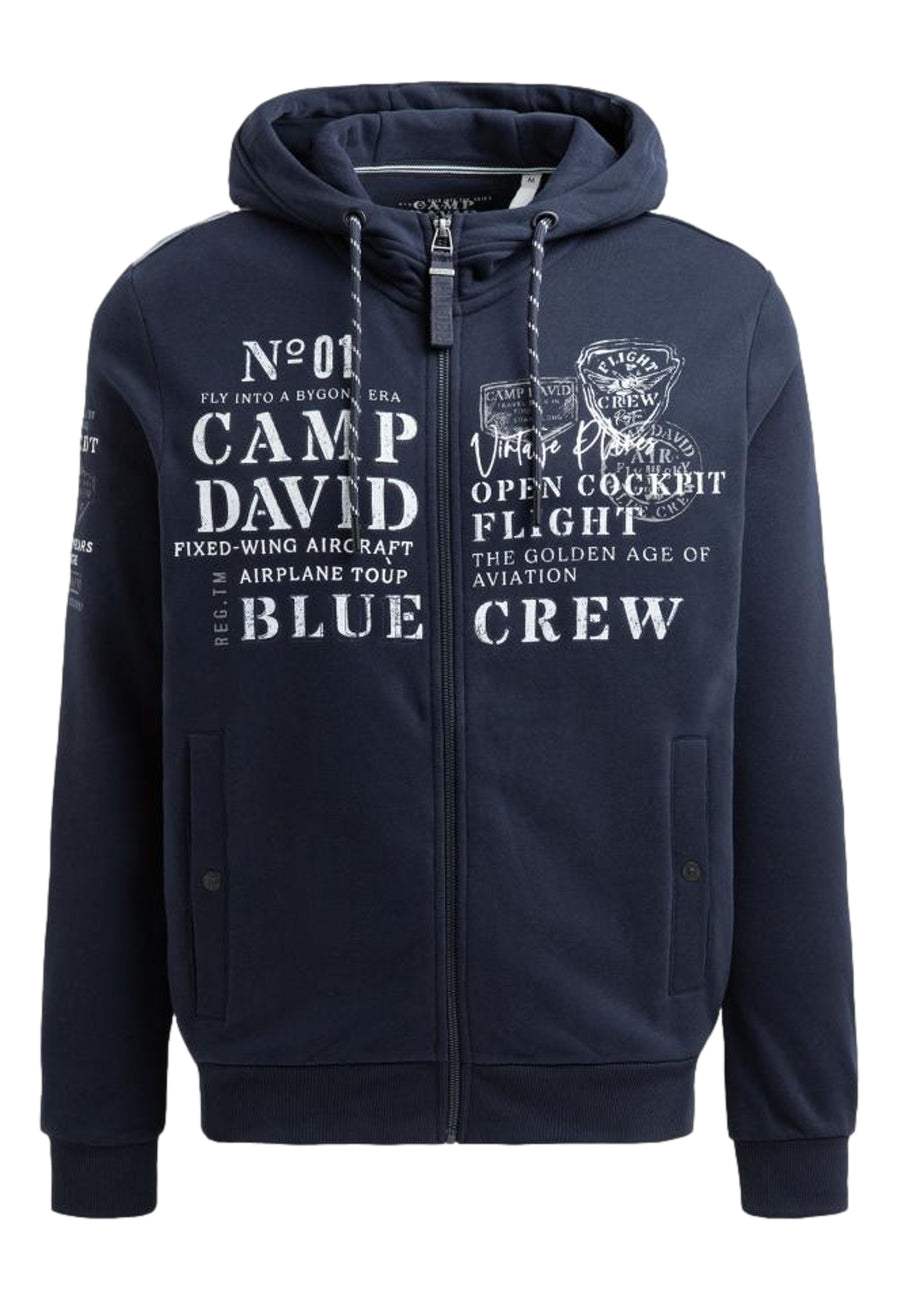 Camp David Airplane Tour II Kapuzensweatjacke