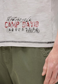 Camp David Riding The World I Henley-Kurzarmshirt