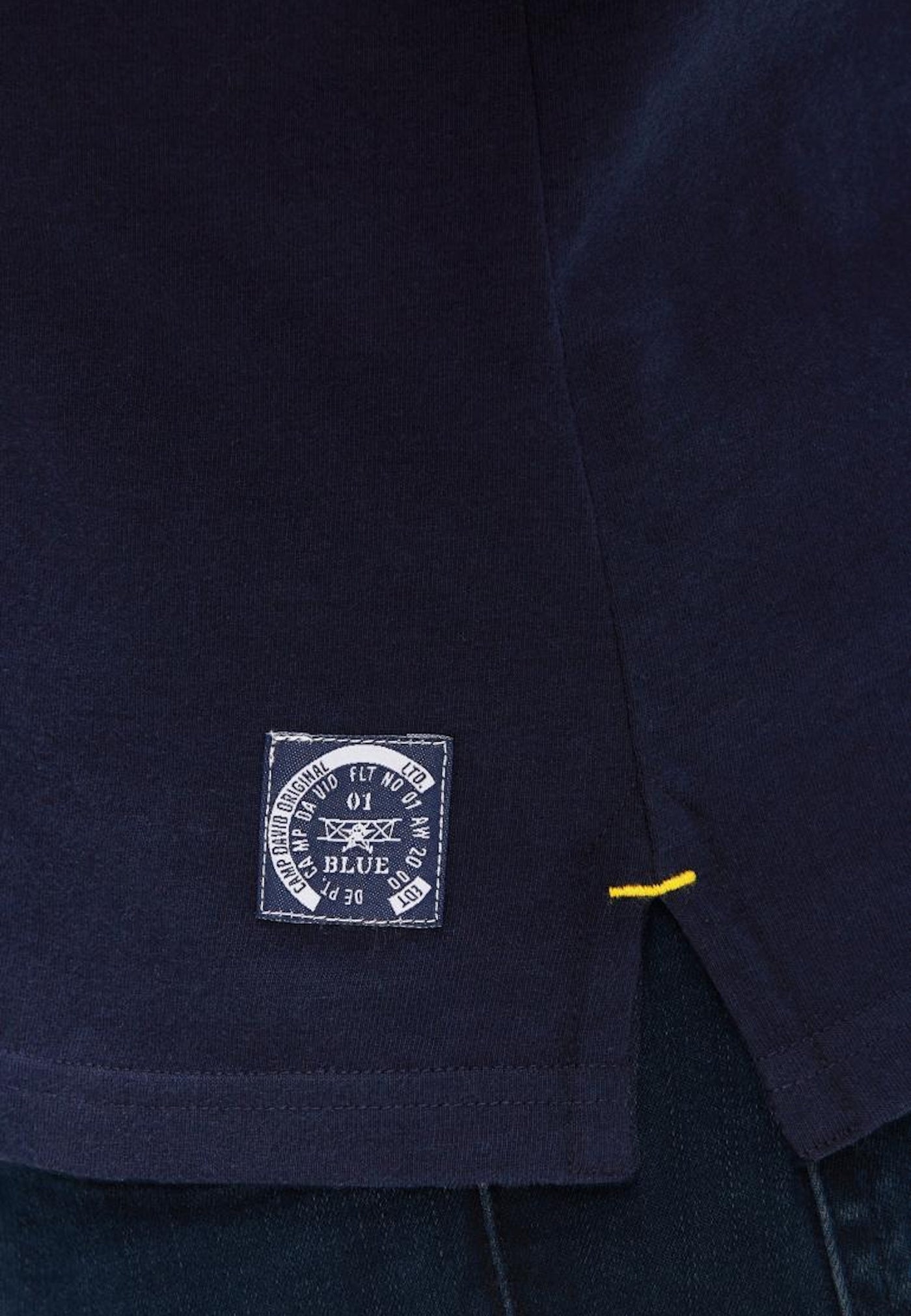 Camp David Airplane Tour I Kurzarmshirt mit Polokragen