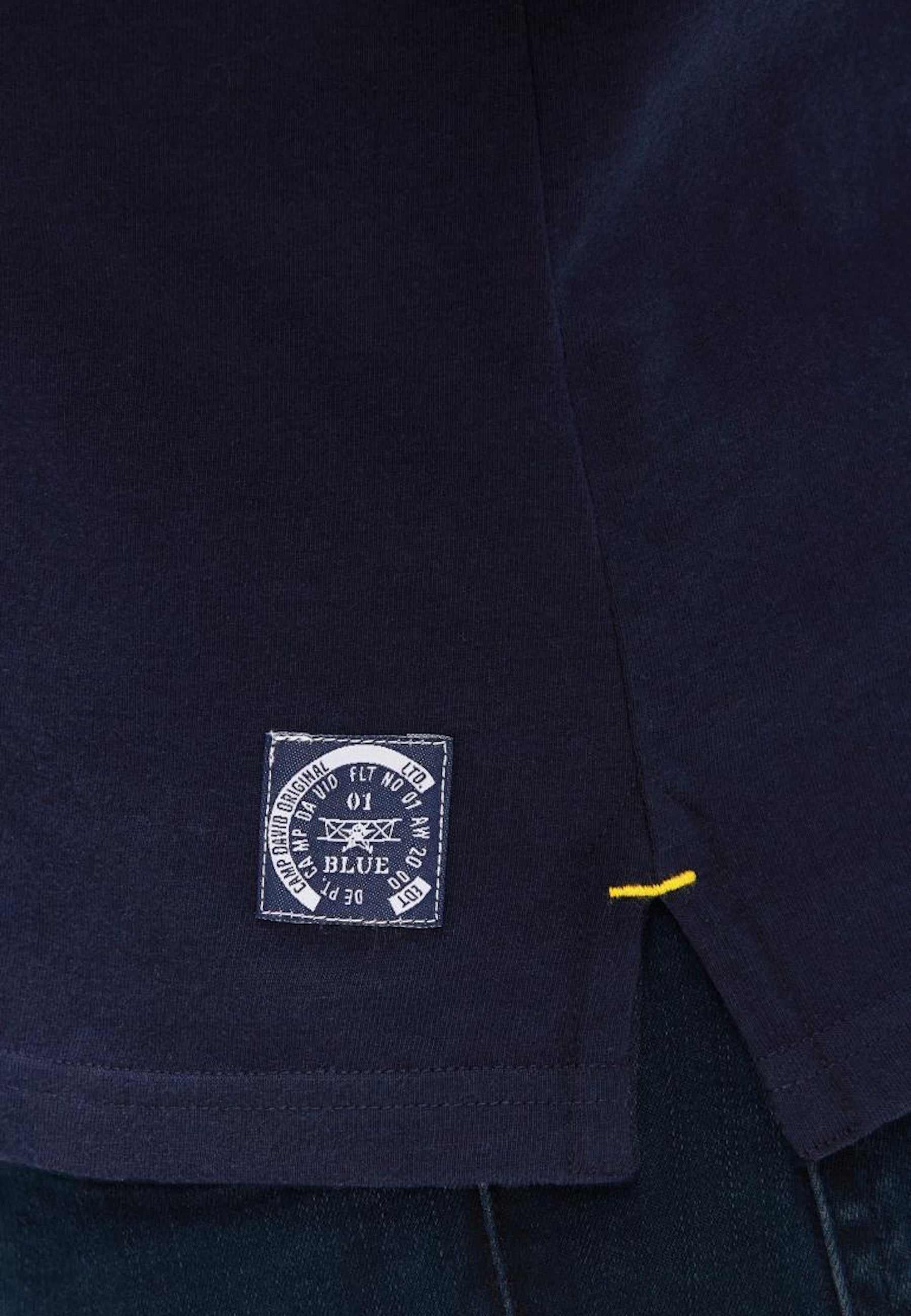 Camp David Airplane Tour I Kurzarmshirt mit Polokragen