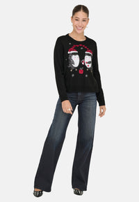 Only XMAS SHINE Strickpullover R-Neck