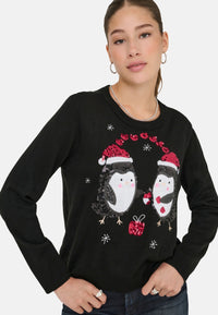 Only XMAS SHINE Strickpullover R-Neck