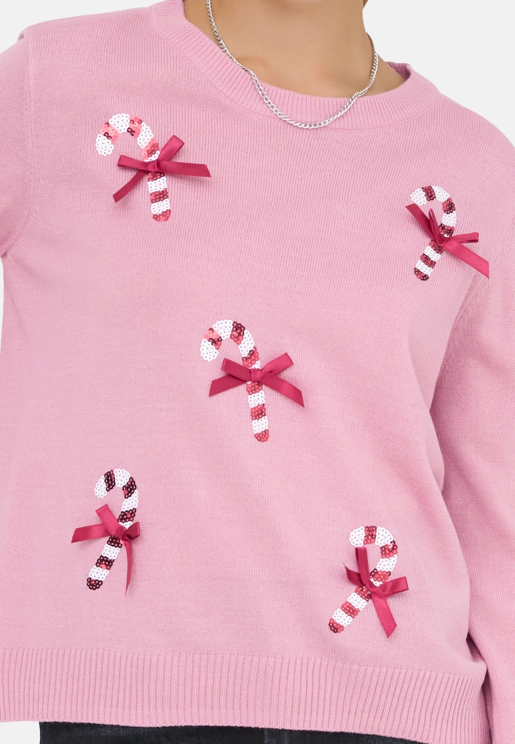 Only XMAS SHINE Strickpullover R-Neck