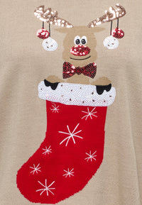 Only XMAS SHINE Strickpullover R-Neck