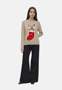 Only XMAS SHINE Strickpullover R-Neck