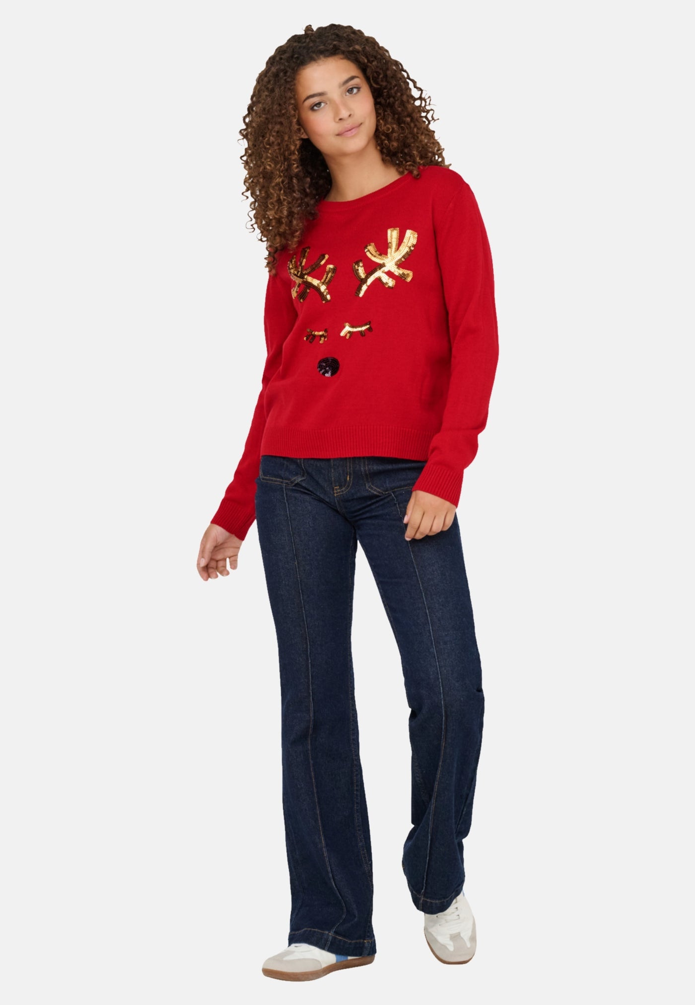 Only XMAS SHINE Strickpullover R-Neck