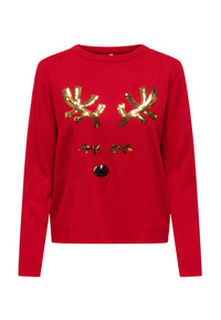 Only XMAS SHINE Strickpullover R-Neck