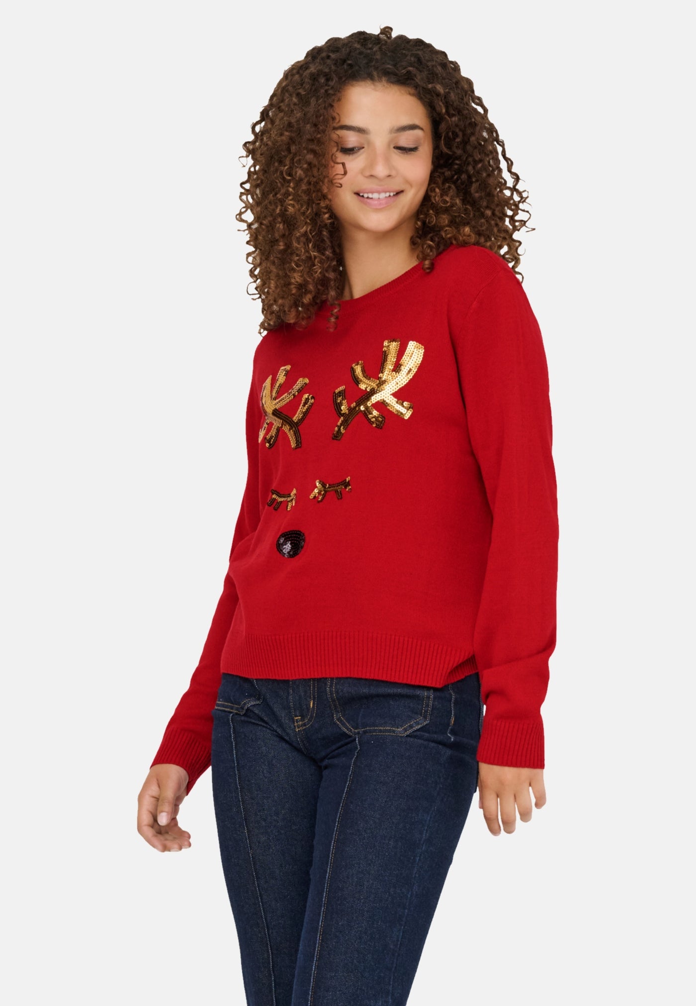 Only XMAS SHINE Strickpullover R-Neck