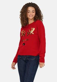 Only XMAS SHINE Strickpullover R-Neck