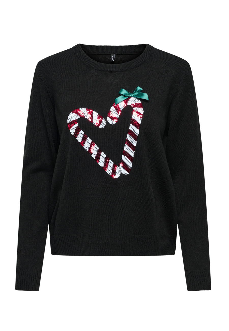Only XMAS SHINE Strickpullover R-Neck