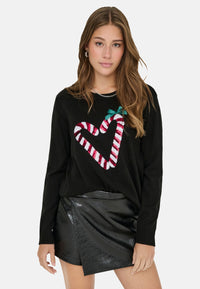 Only XMAS SHINE Strickpullover R-Neck