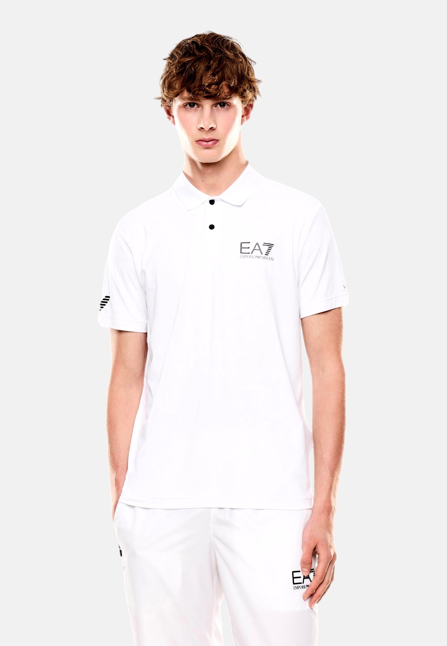 EA7 Emporio Armani Kurzarmshirt mit Polokragen
