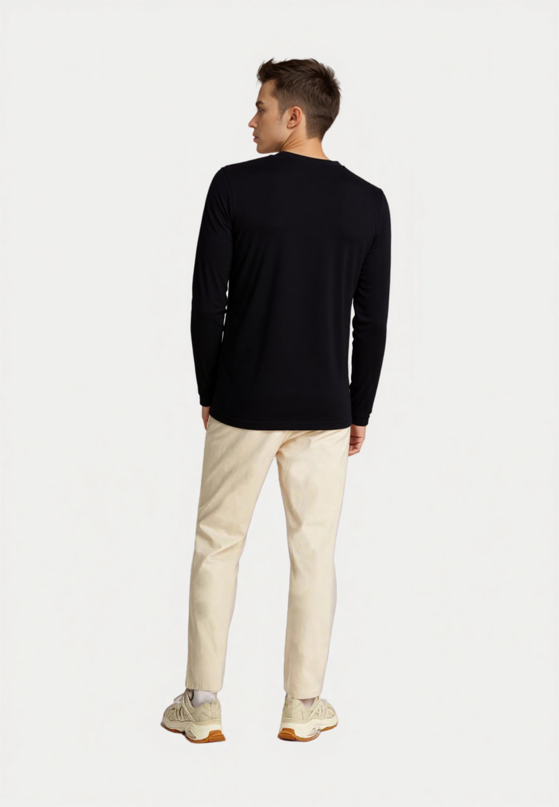 U.S. POLO Langarmshirt mit Rundhalsausschnitt R-Neck