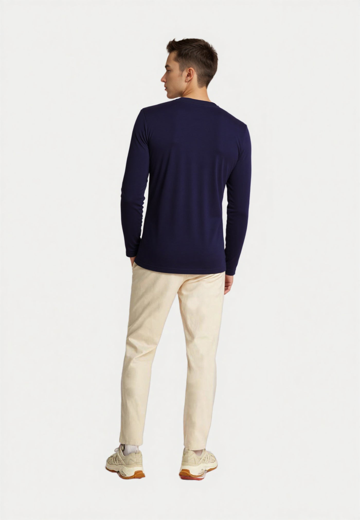 U.S. POLO Langarmshirt mit Rundhalsausschnitt R-Neck