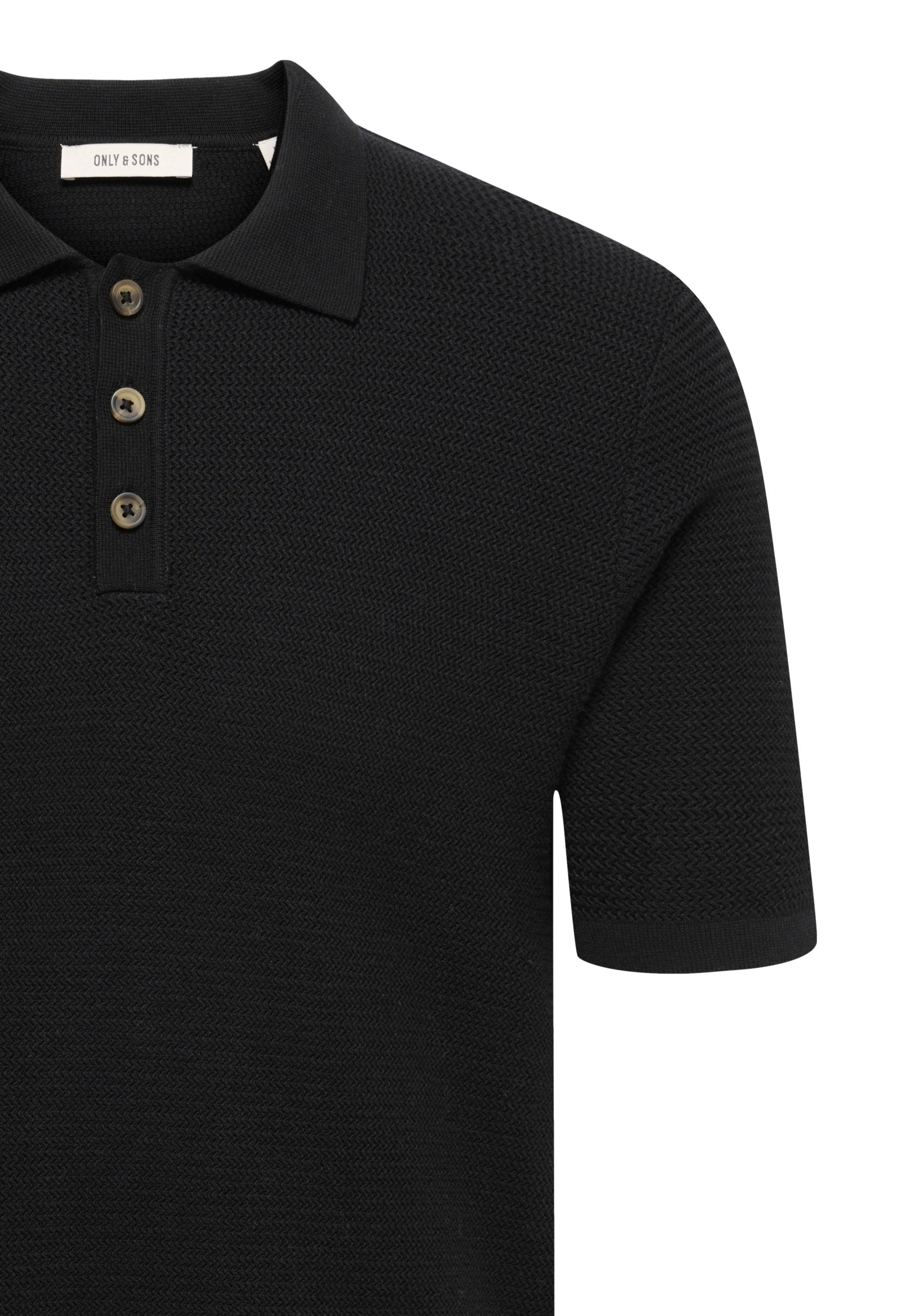 Only & Sons Eric Kurzarmshirt mit Polokragen gestrickt