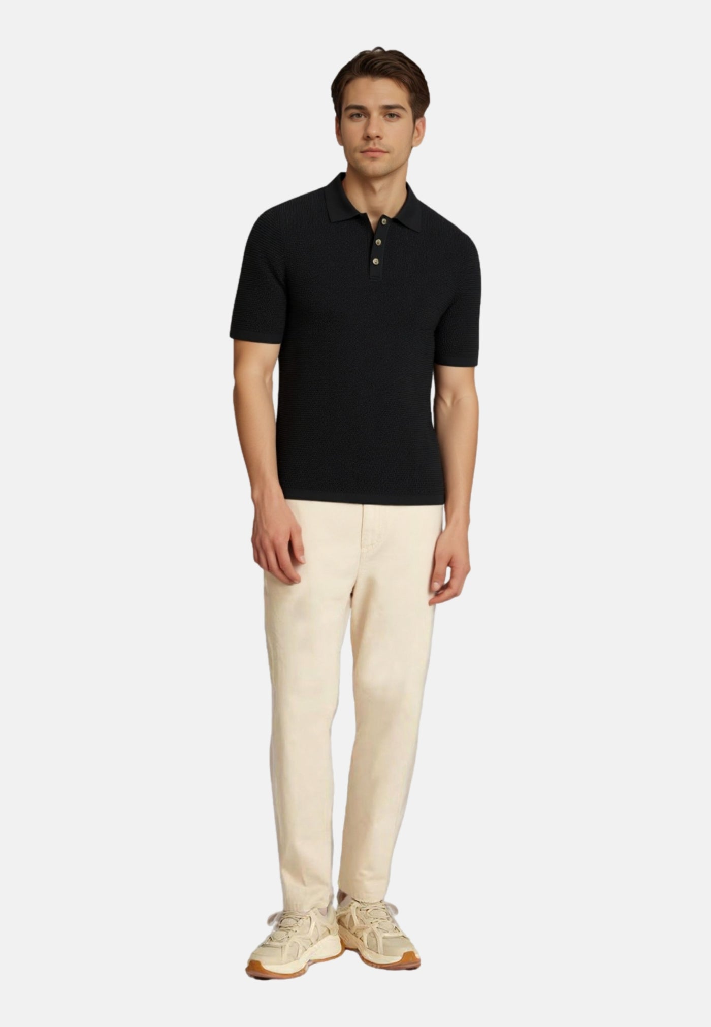 Only & Sons Eric Kurzarmshirt mit Polokragen gestrickt