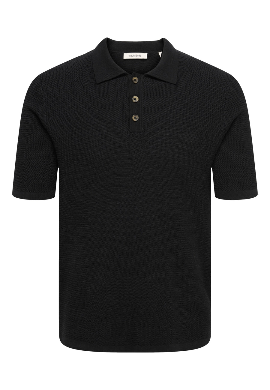 Only & Sons Eric Kurzarmshirt mit Polokragen gestrickt