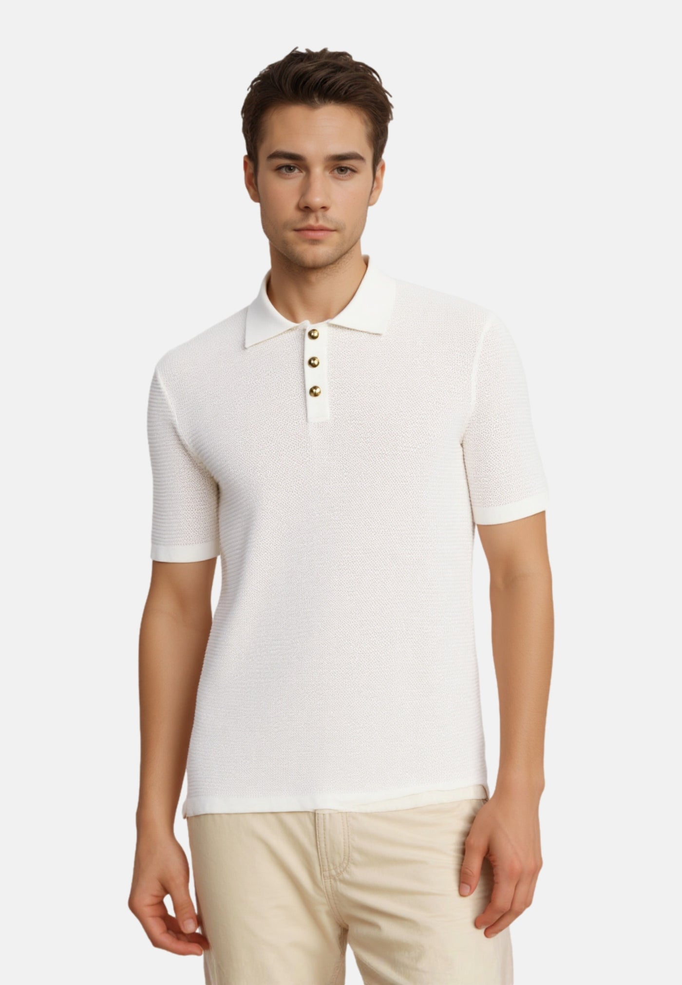 Only & Sons Eric Kurzarmshirt mit Polokragen gestrickt