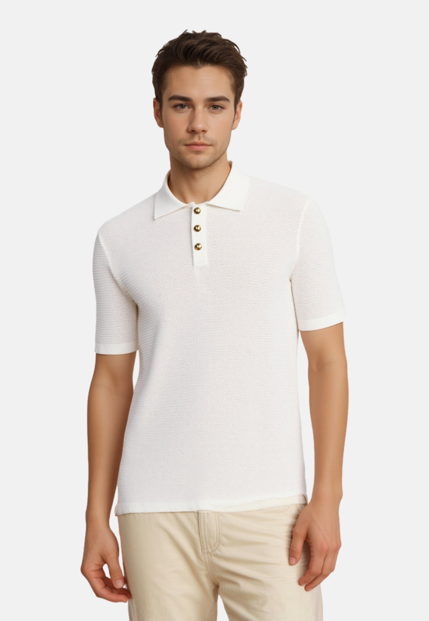 Only & Sons Eric Kurzarmshirt mit Polokragen gestrickt