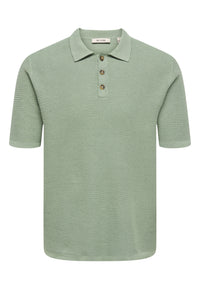 Only & Sons Eric Kurzarmshirt mit Polokragen gestrickt