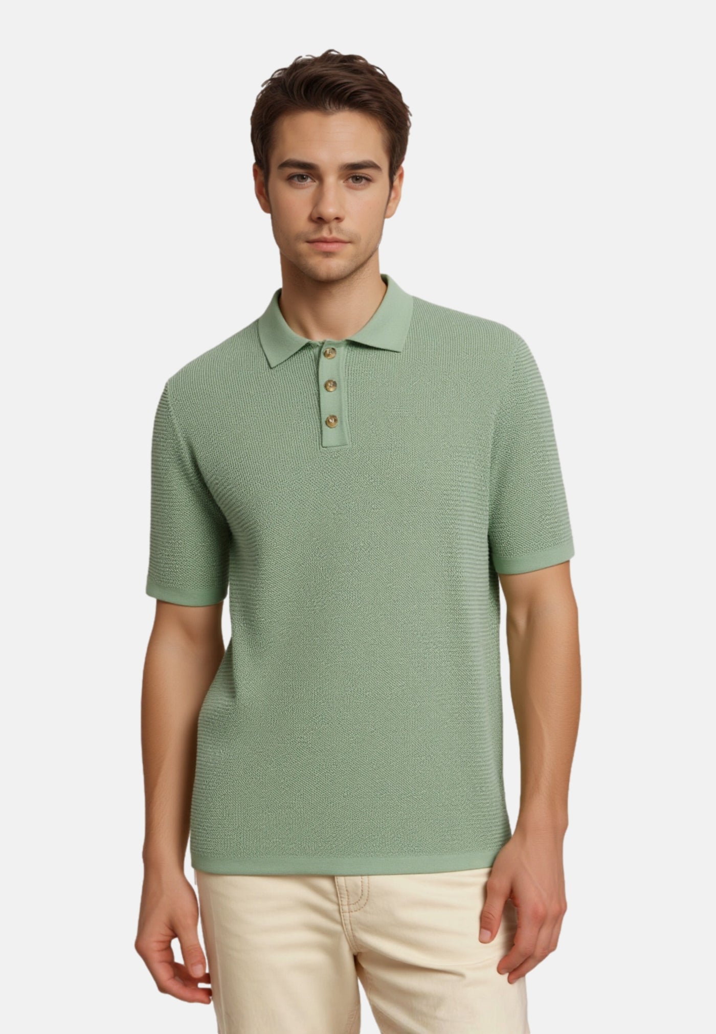 Only & Sons Eric Kurzarmshirt mit Polokragen gestrickt