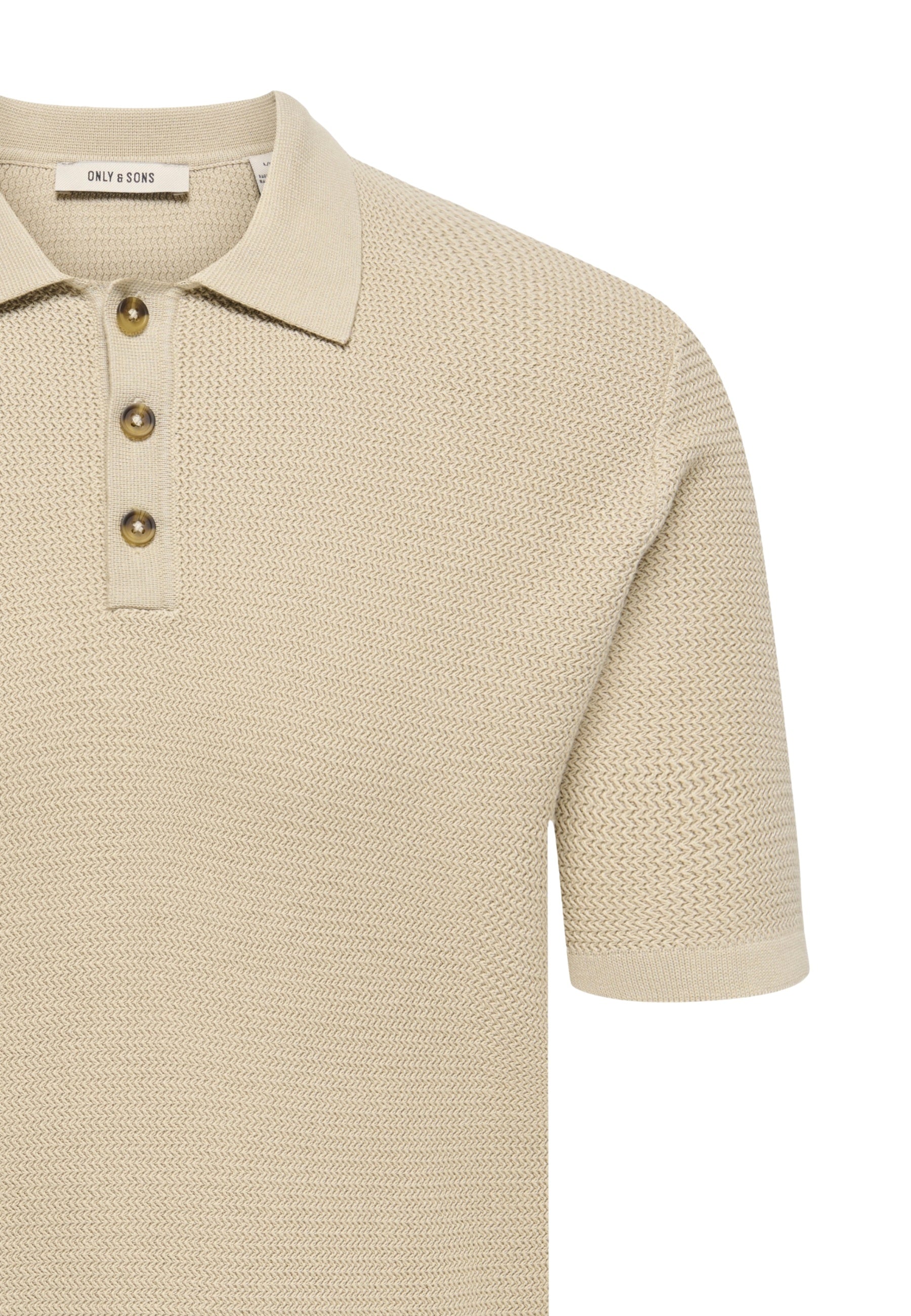 Only & Sons Eric Kurzarmshirt mit Polokragen gestrickt