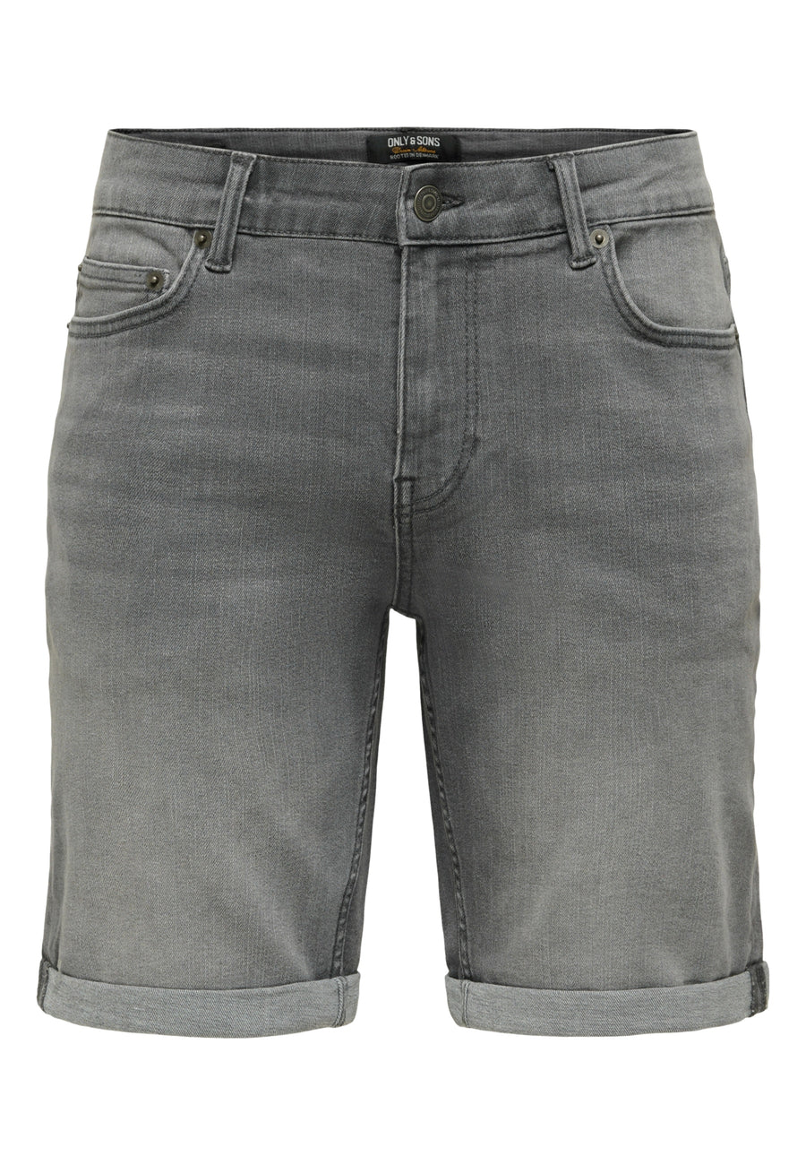 Only & Sons Ply GREY 6186 kurze Jeanshose