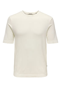 Only & Sons Wyler gestricktes Kurzarmshirt