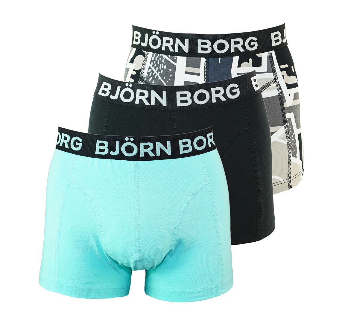 Björn Borg Shorts 3er Pack Herren Boxershorts 1721 1076 90011 S17-BJS1