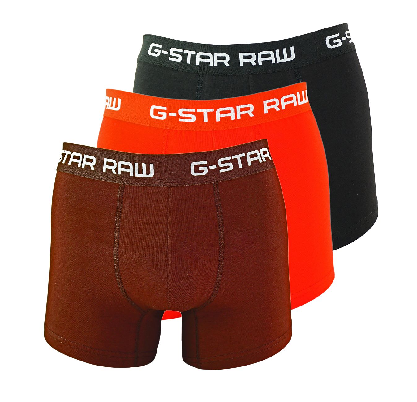 G-Star RAW 3er Pack Trunks D05095-2058-8527 Dk Flame Deep Bordeaux Black F18-GSS1