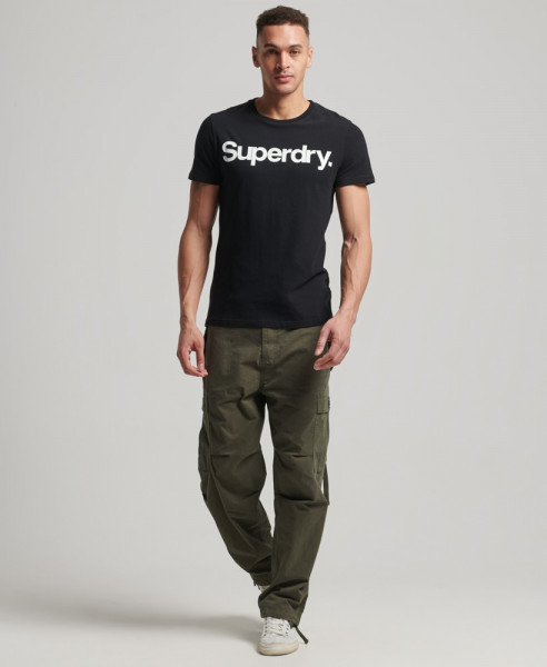 Superdry Core T-Shirt mit Logo schwarz