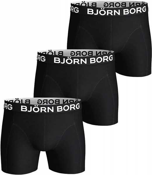Björn Borg Essential Boxershorts 3er-Pack schwarz