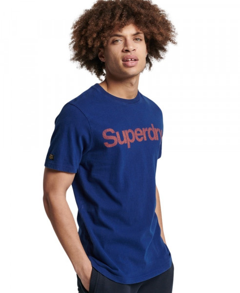 Superdry Klassisches Vintage T-Shirt blau