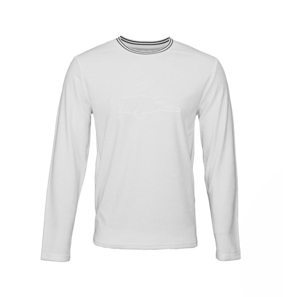 Lacoste Pullover Sweater Crew-Neck 169635 100 white HW19-LC2