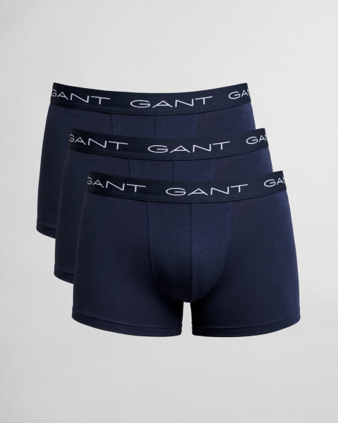 Gant Boxershorts im 3er-Pack mit Logobund und elastischem Taillenband navy
