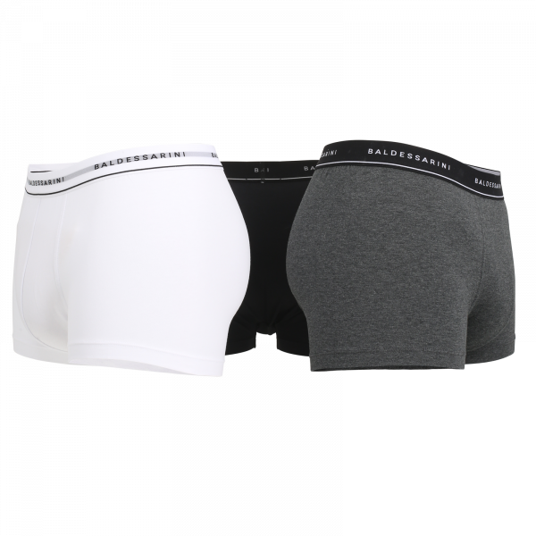 Baldessarini Unterhosen Long Pants 3 Pack G9 mit Logo-Bund mehrfarbig