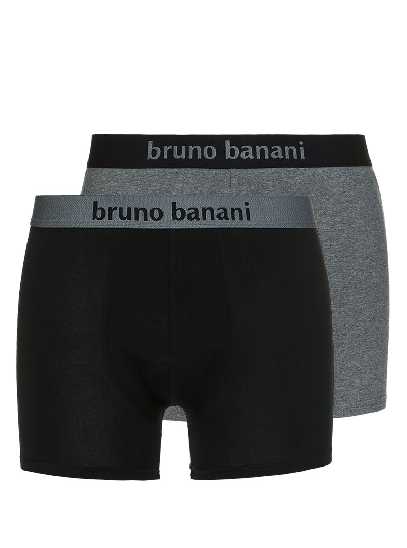 Bruno Banani 2er Pack Shorts Boxershorts grau, schwarz 1388 2201 1782Z