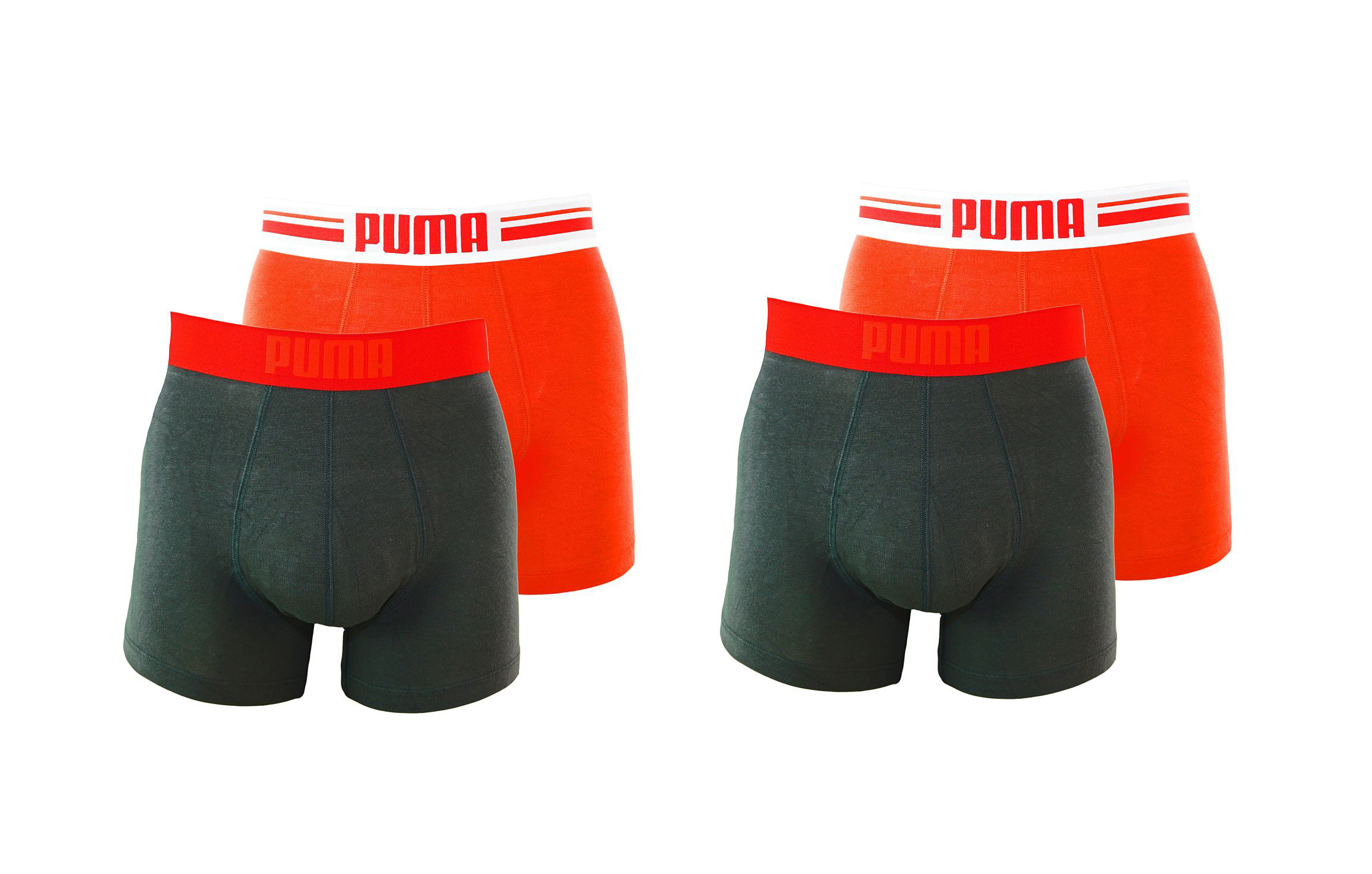 PUMA Shorts Unterhosen 2 x 2er Pack Boxer 651003001 075 020 red SF17-PMS2