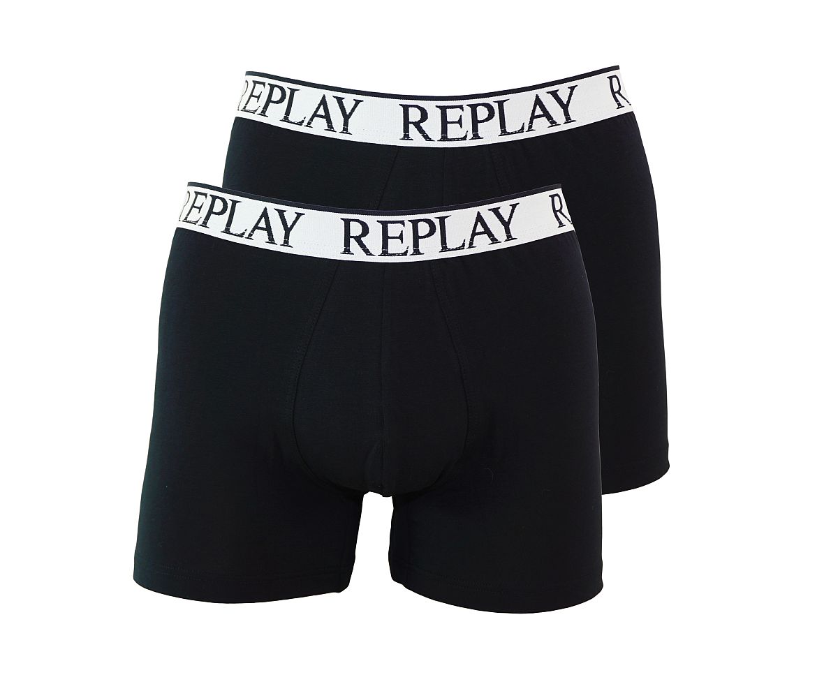 Replay 2er Pack Shorts Boxershorts M606001 P12 schwarz