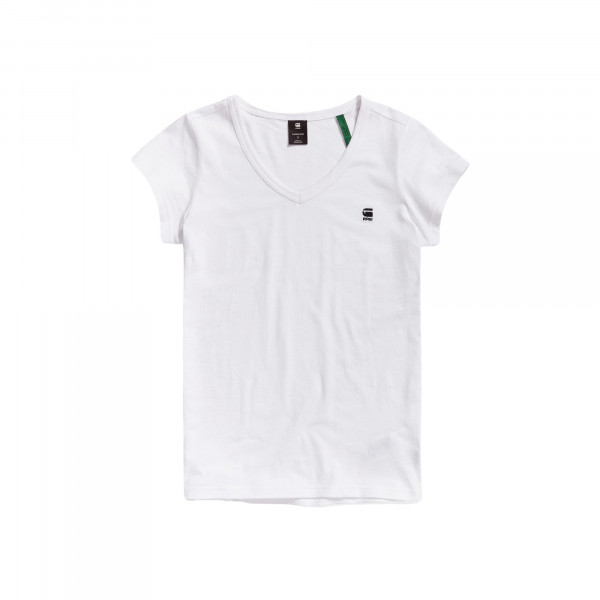 G-Star Eyben slim T-Shirt Basic Damenshirt V-Neck weiss