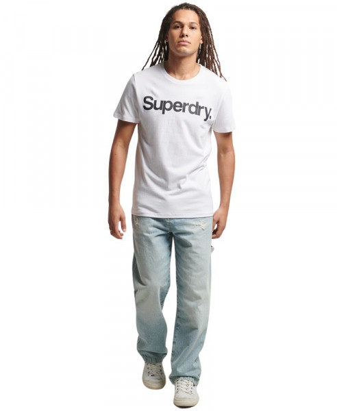 Superdry Core T-Shirt mit Logo weiss