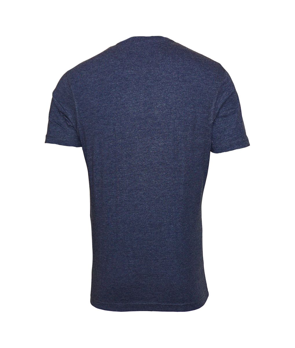 Daniel Hechter 2er Pack T-Shirts V-Ausschnitt 76002 172972 680 blau melange SH17-DH2P