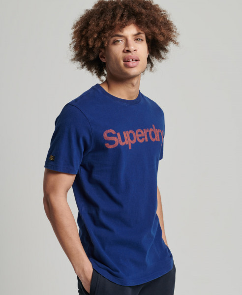 Superdry Klassisches Vintage T-Shirt blau