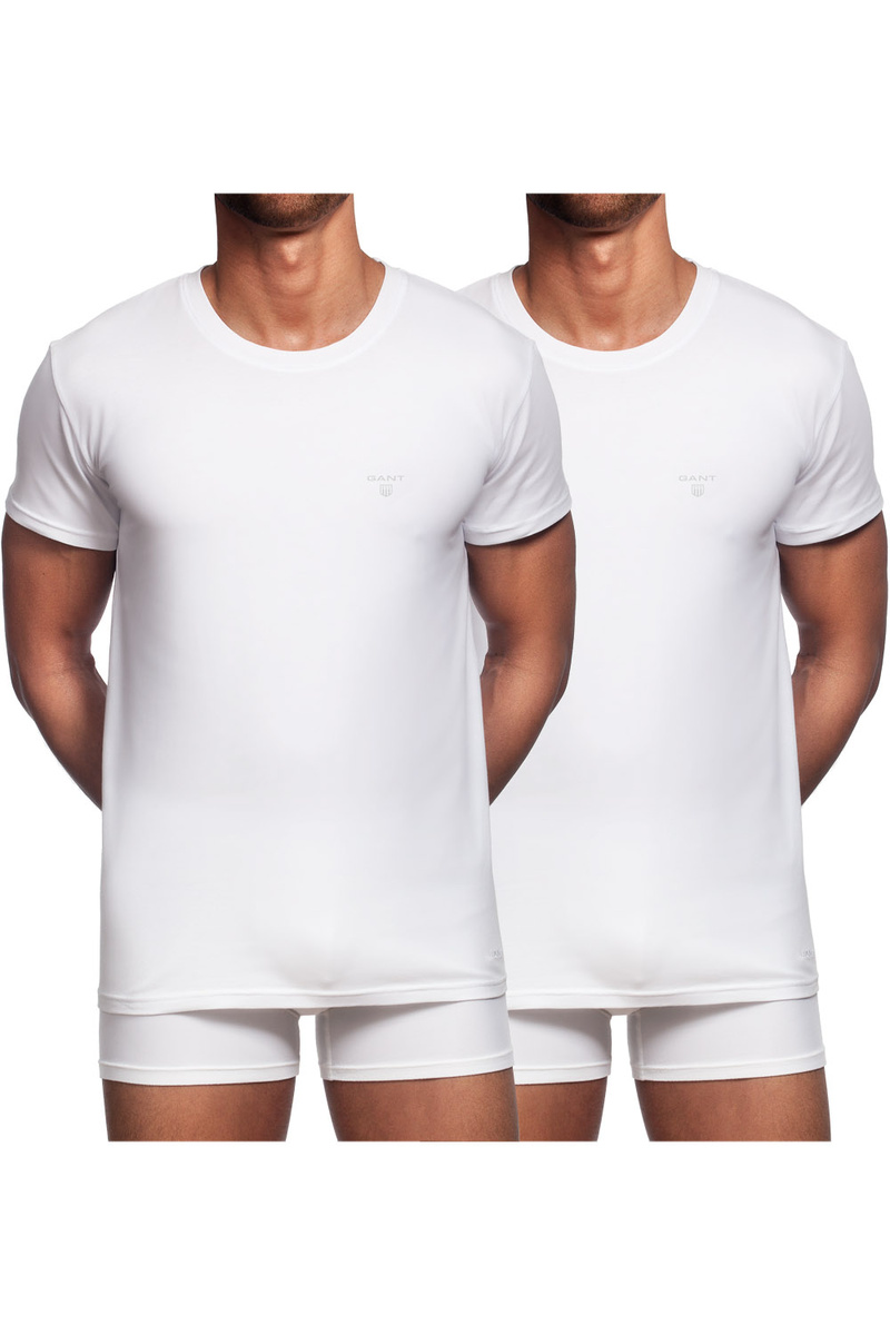 Gant 2er Pack Basic T-Shirts mit Rundhals 2108 WHITE SH18-GT1